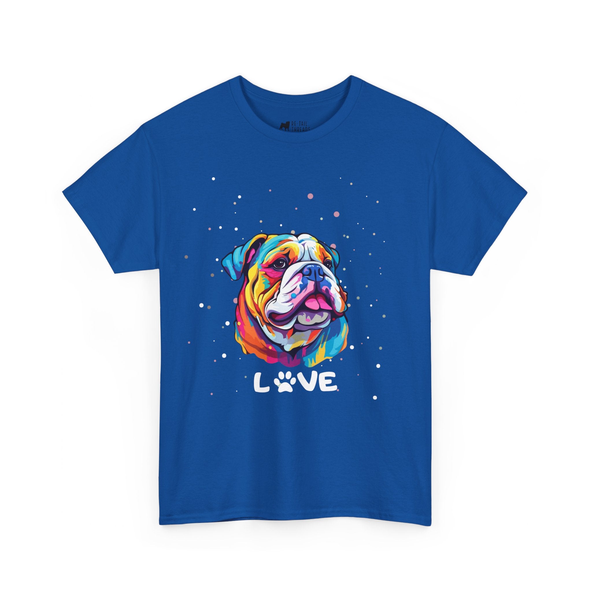 Dog T-Shirt: English Bulldog Love #3 Dog T-Shirt: English Bulldog Love #3