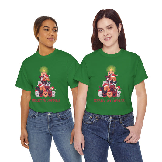 Christmas T-Shirt: Merry Woofmas Dogs
