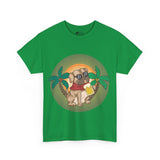 Pug T-Shirt: Pug & Palm Trees Pug T-Shirt: Pug & Palm Trees