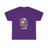 Dog T-Shirt: English Bulldog Love #3 Dog T-Shirt: English Bulldog Love #3