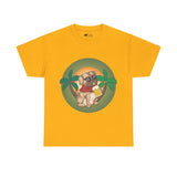 Pug T-Shirt: Pug & Palm Trees Pug T-Shirt: Pug & Palm Trees