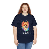 Dog T-Shirt: Pomeranian Love Dog T-Shirt: Pomeranian Love