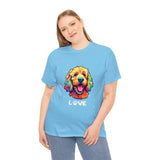 Dog T-Shirt: Goldendoodle Love #2 Dog T-Shirt: Goldendoodle Love #2