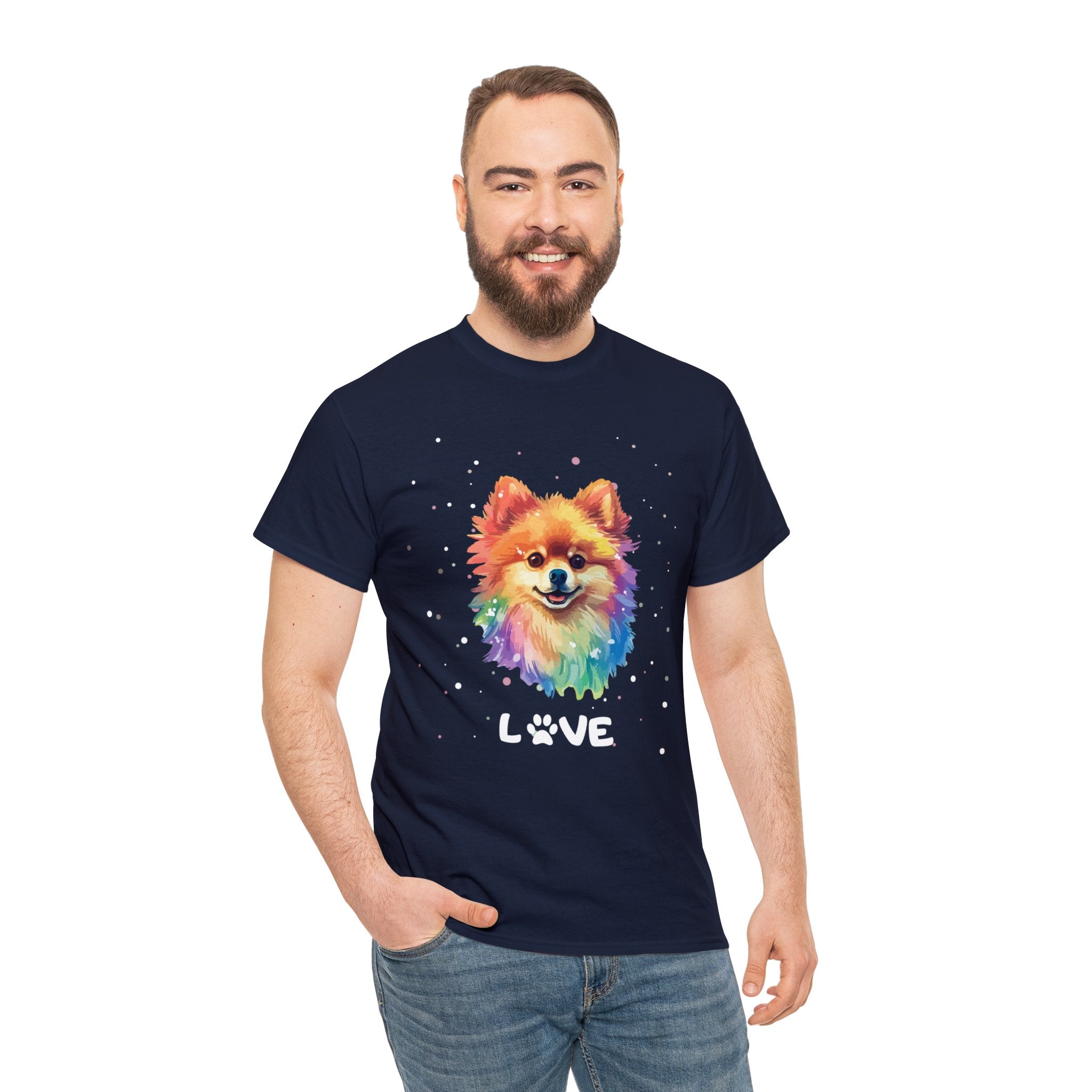 Dog T-Shirt: Pomeranian Love Dog T-Shirt: Pomeranian Love
