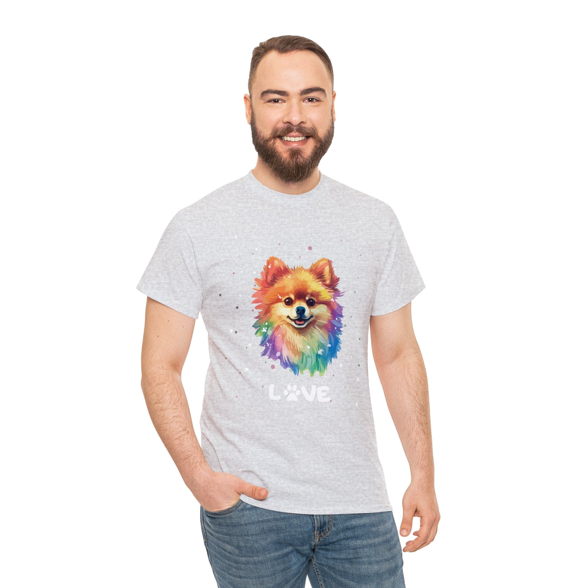 Dog T-Shirt: Pomeranian Love Dog T-Shirt: Pomeranian Love