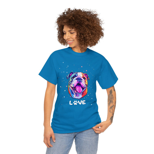 Dog T-Shirt: English Bulldog Love #2