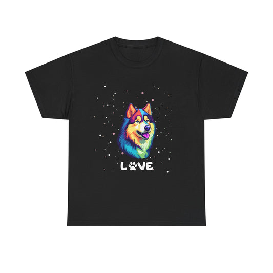 Dog T-Shirt: Alaskan Malamute Love