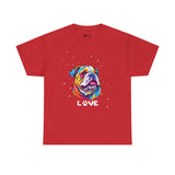 Dog T-Shirt: English Bulldog Love #3 Dog T-Shirt: English Bulldog Love #3