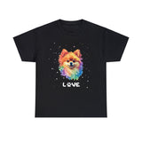 Dog T-Shirt: Pomeranian Love Dog T-Shirt: Pomeranian Love