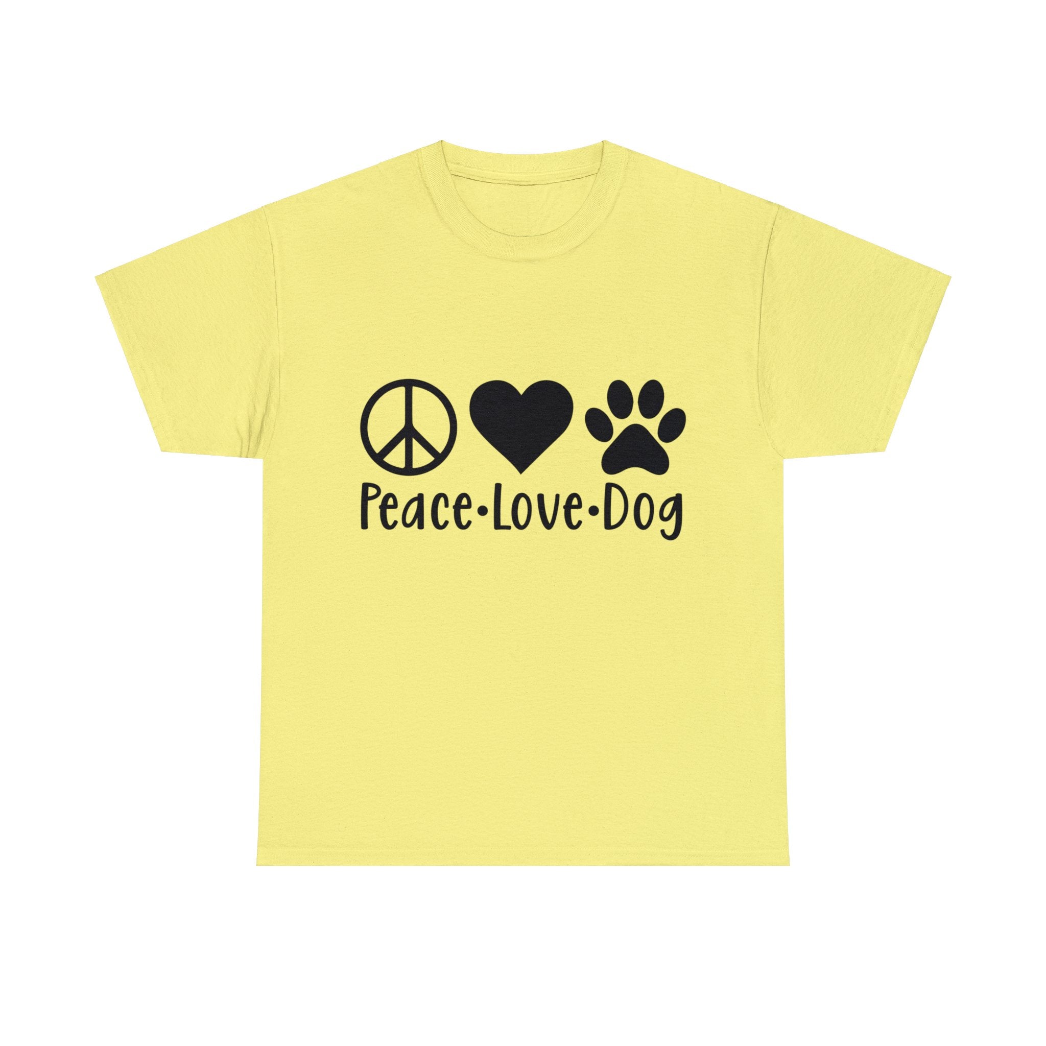 Dog T-Shirt: Peace Love Dog Dog T-Shirt: Peace Love Dog