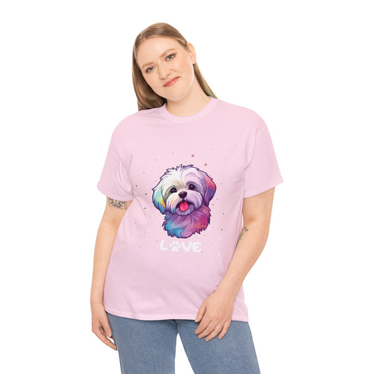 Dog T-Shirt: Maltese Love