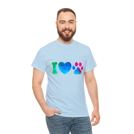 Pet Inspired T-Shirt: I Love Paws