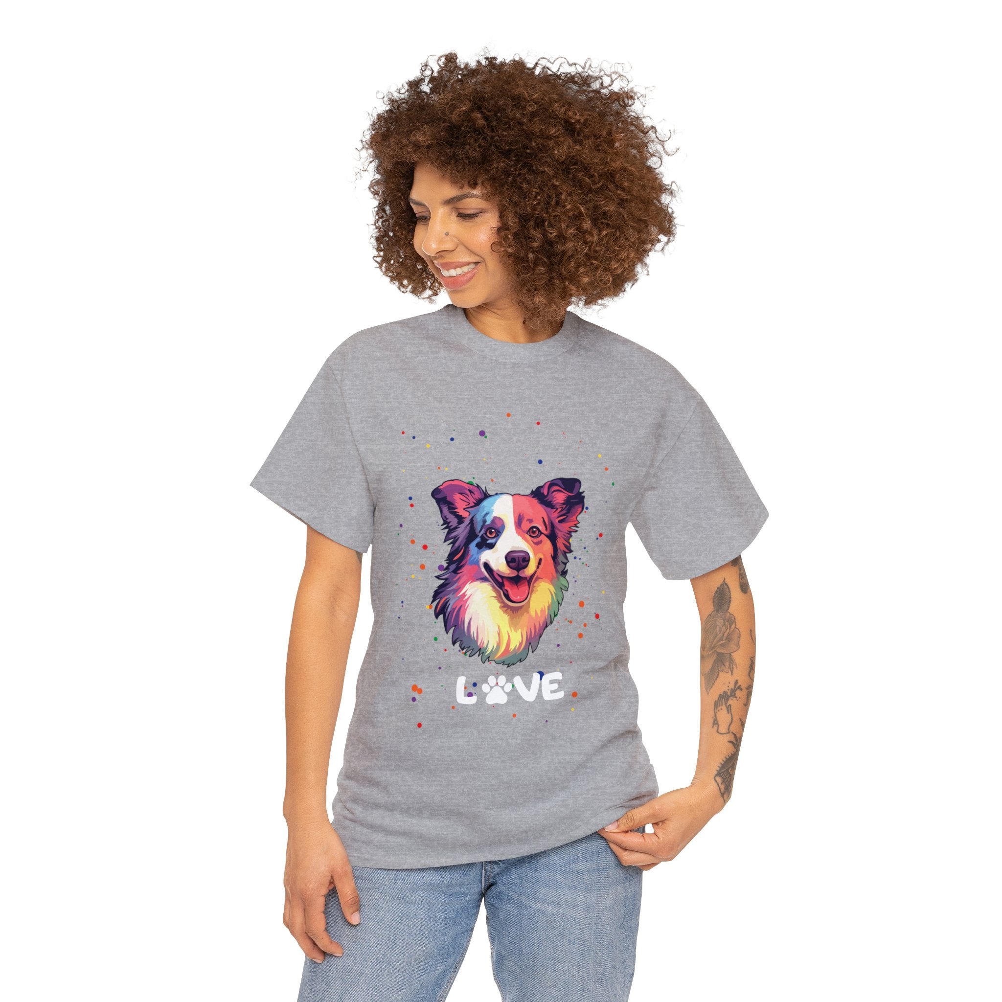 Dog T-Shirt: Border Collie Love Dog T-Shirt: Border Collie Love