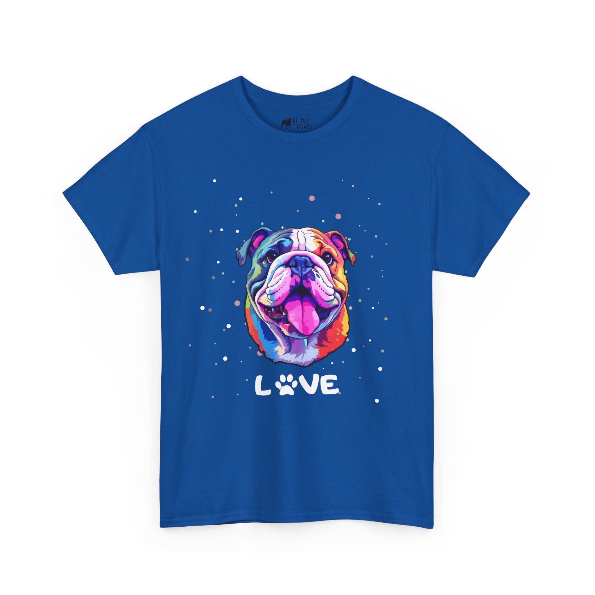 Dog T-Shirt: English Bulldog Love #2 Dog T-Shirt: English Bulldog Love #2
