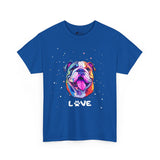 Dog T-Shirt: English Bulldog Love #2 Dog T-Shirt: English Bulldog Love #2