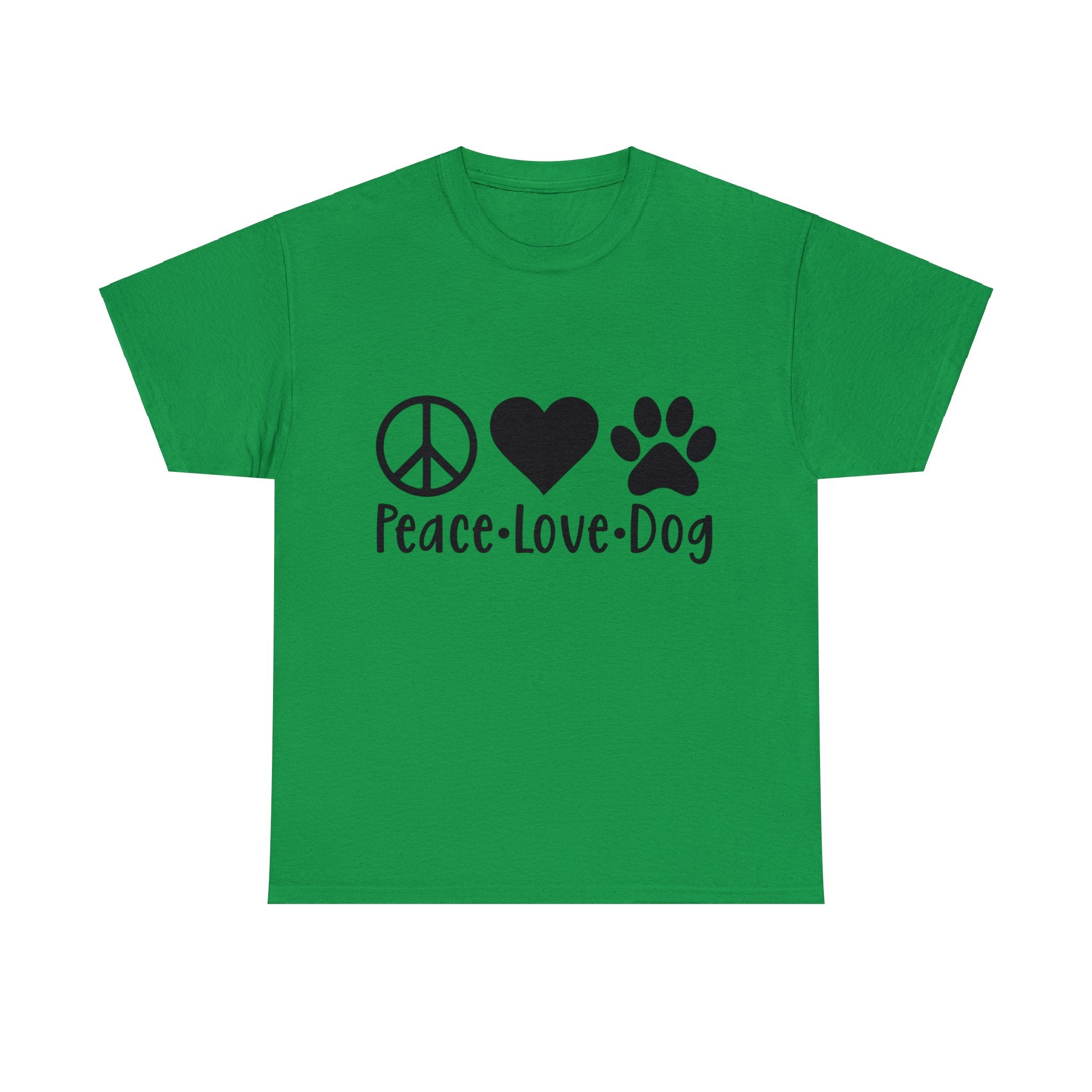 Dog T-Shirt: Peace Love Dog Dog T-Shirt: Peace Love Dog