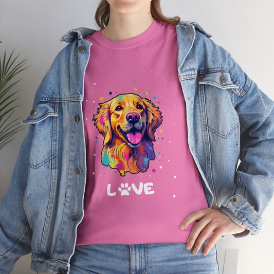 Dog T-Shirt: Golden Retriever Love