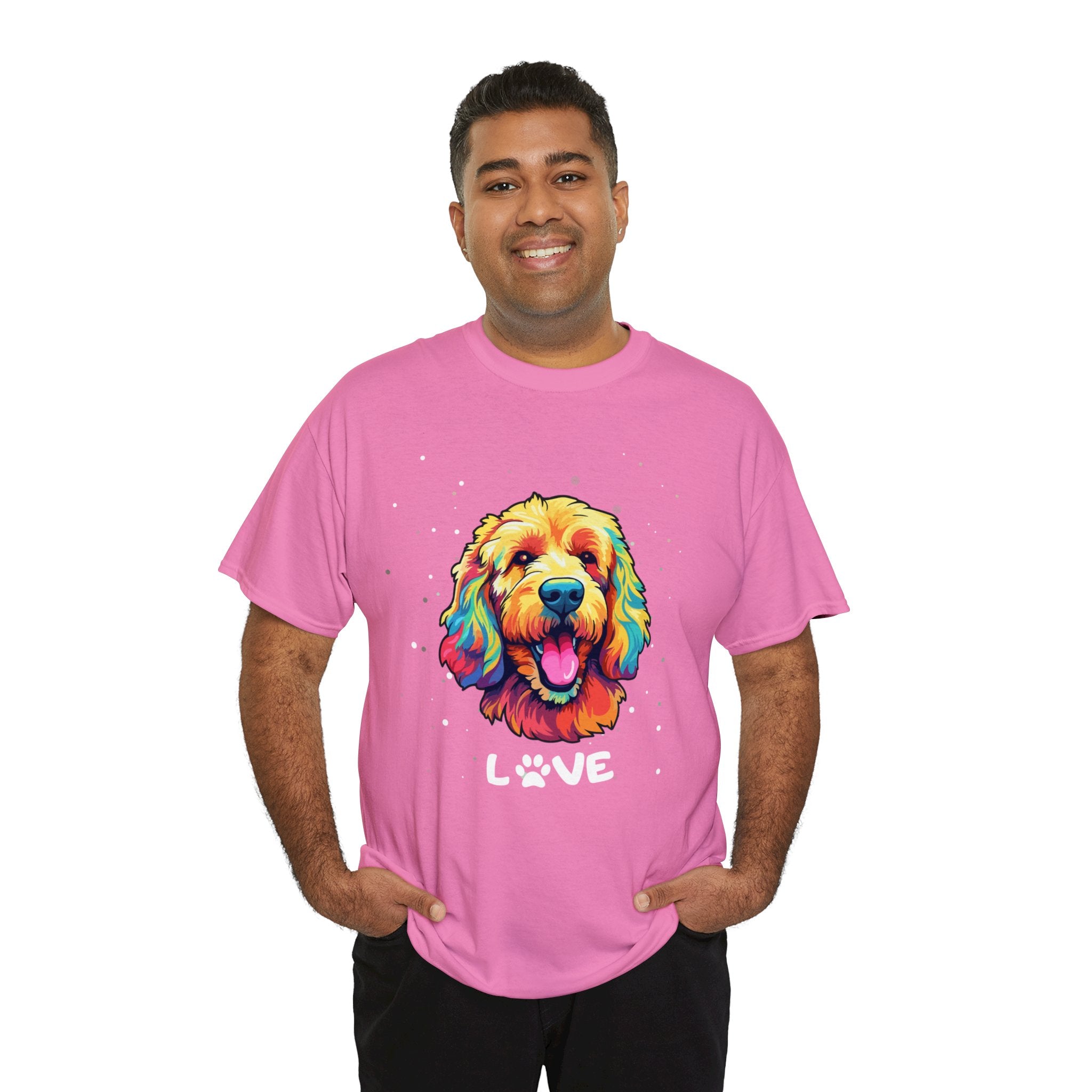 Dog T-Shirt: Goldendoodle Love #2 Dog T-Shirt: Goldendoodle Love #2