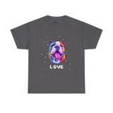Dog T-Shirt: English Bulldog Love #2 Dog T-Shirt: English Bulldog Love #2