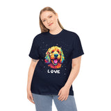 Dog T-Shirt: Goldendoodle Love #2 Dog T-Shirt: Goldendoodle Love #2