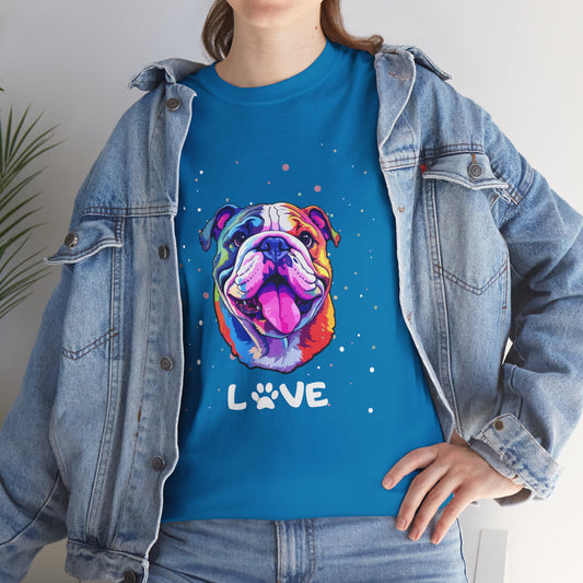 Dog T-Shirt: English Bulldog Love #2