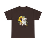 English Bulldog T-Shirt: English Bulldog Sunflower English Bulldog T-Shirt: English Bulldog Sunflower