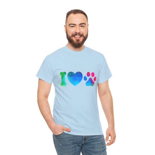 Pet Inspired T-Shirt: I Love Paws