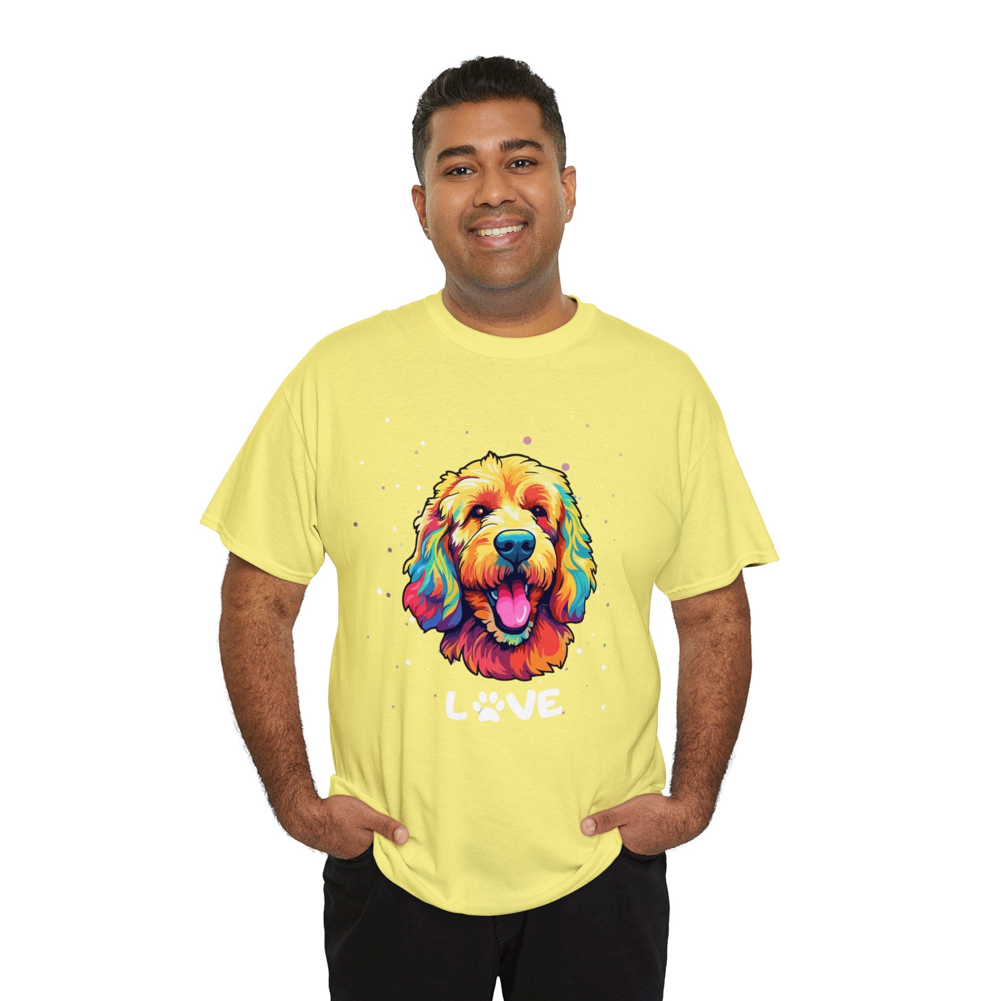 Dog T-Shirt: Goldendoodle Love #2 Dog T-Shirt: Goldendoodle Love #2
