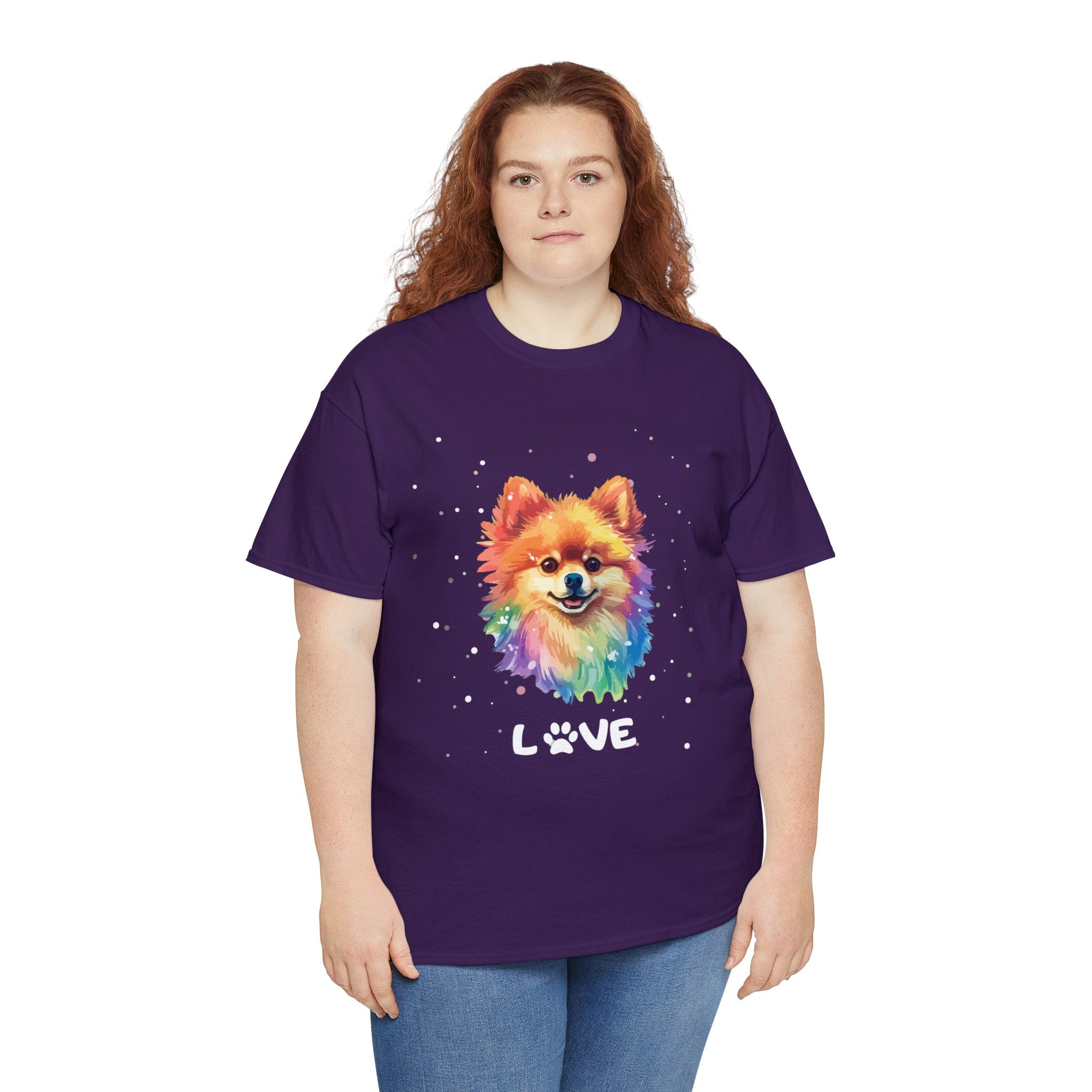 Dog T-Shirt: Pomeranian Love Dog T-Shirt: Pomeranian Love