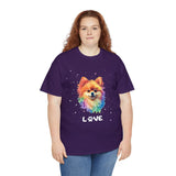 Dog T-Shirt: Pomeranian Love Dog T-Shirt: Pomeranian Love