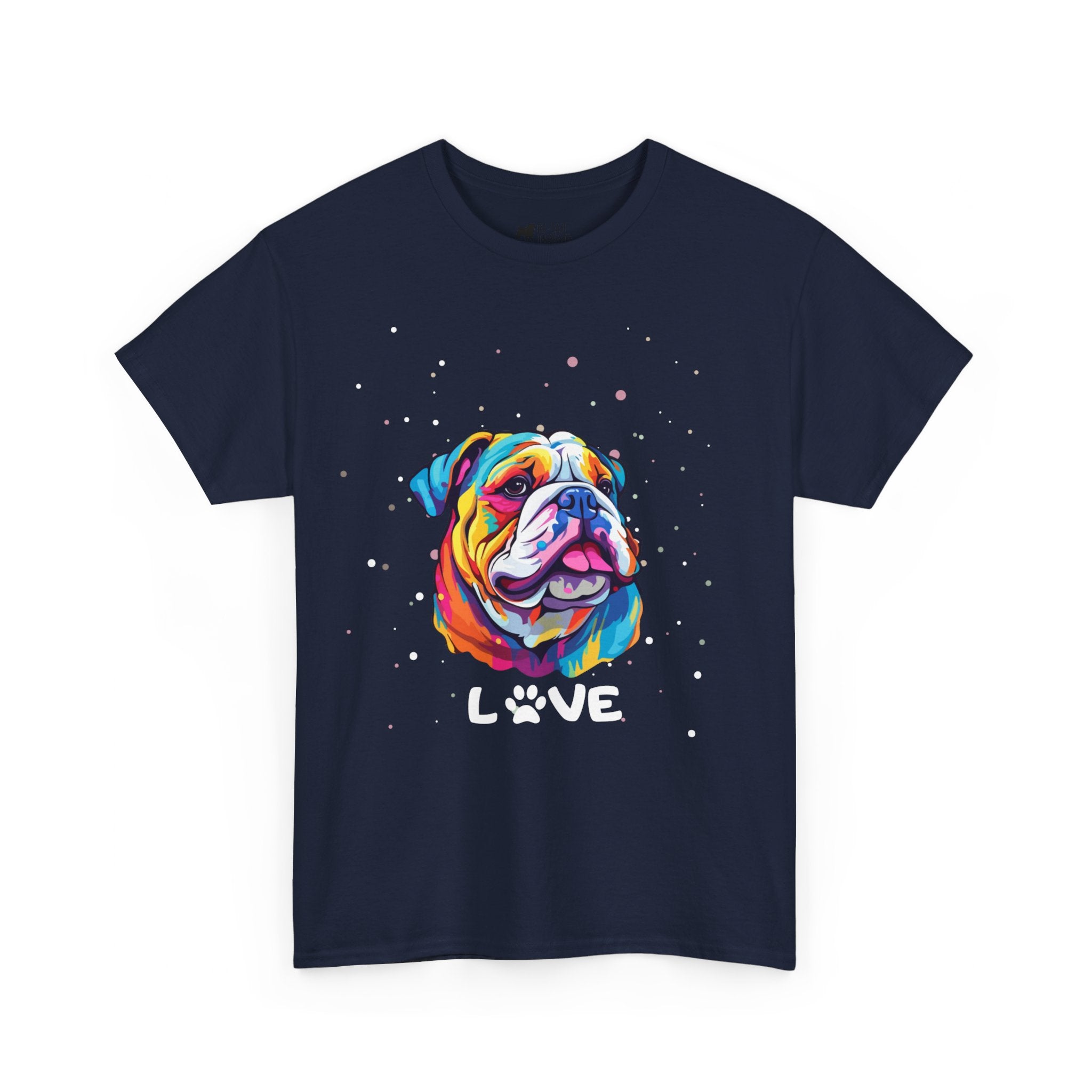 Dog T-Shirt: English Bulldog Love #3 Dog T-Shirt: English Bulldog Love #3