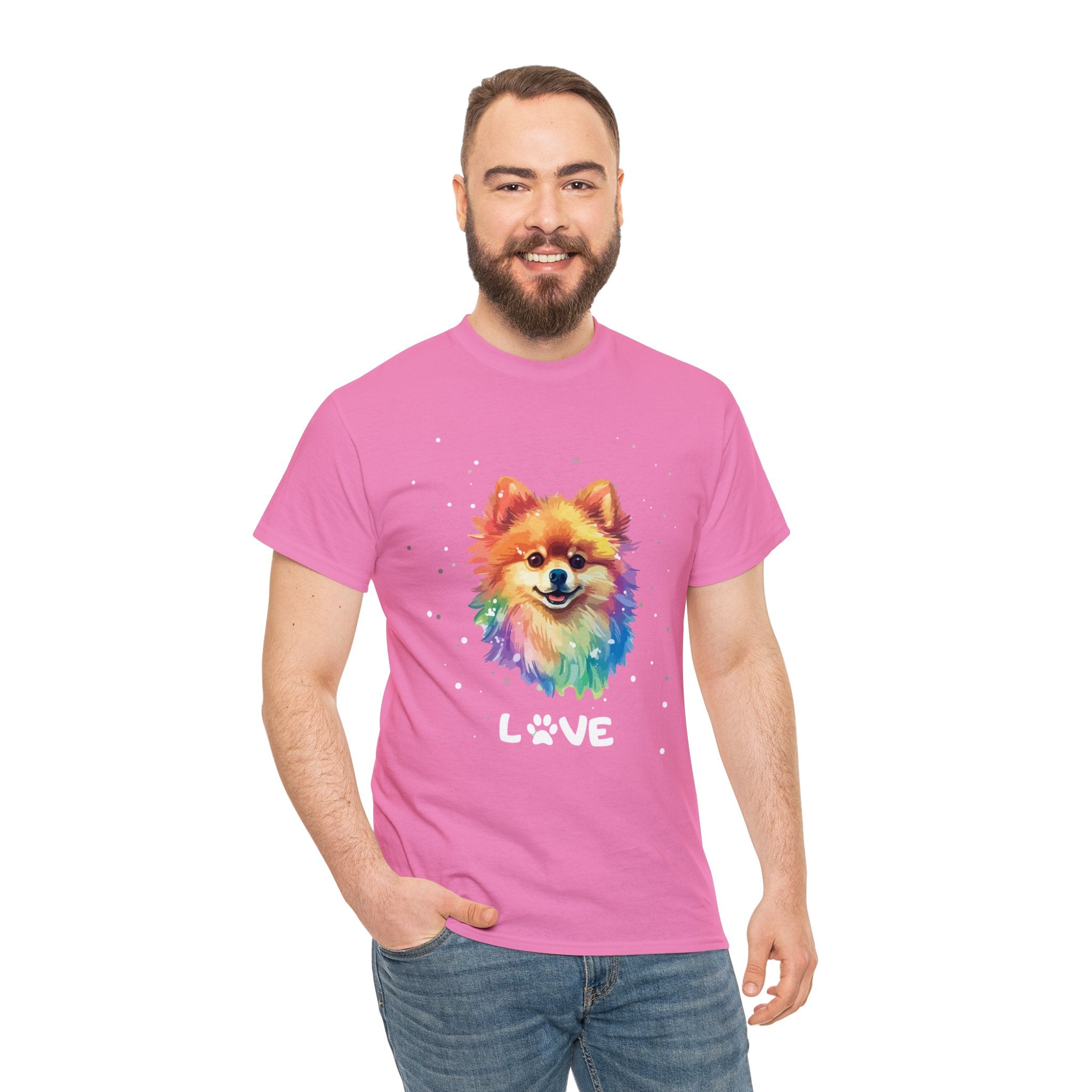Dog T-Shirt: Pomeranian Love Dog T-Shirt: Pomeranian Love