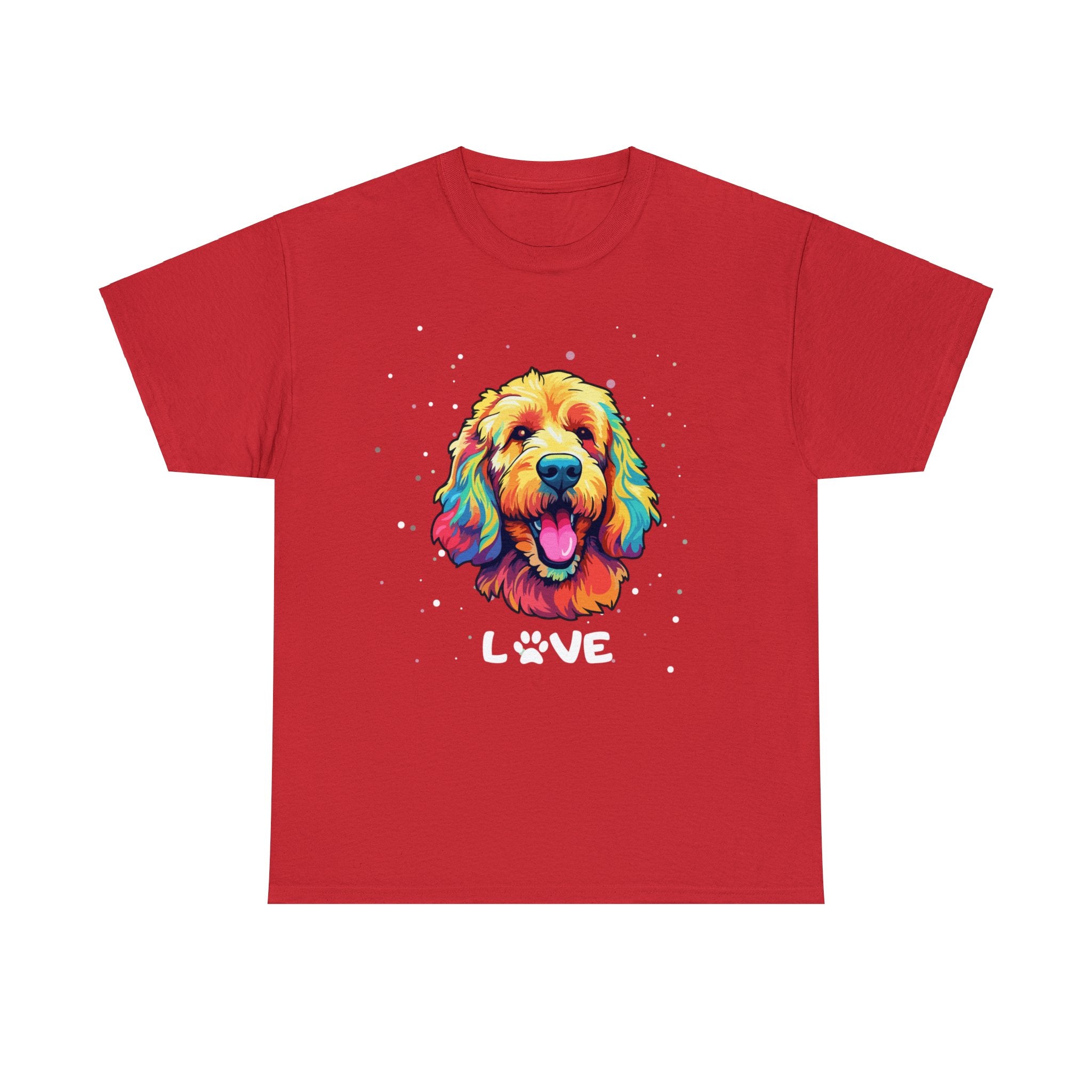 Dog T-Shirt: Goldendoodle Love #2 Dog T-Shirt: Goldendoodle Love #2