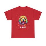 Dog T-Shirt: Goldendoodle Love #2 Dog T-Shirt: Goldendoodle Love #2