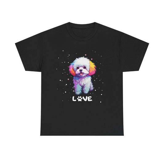 Dog T-Shirt: Bichon Frise Love