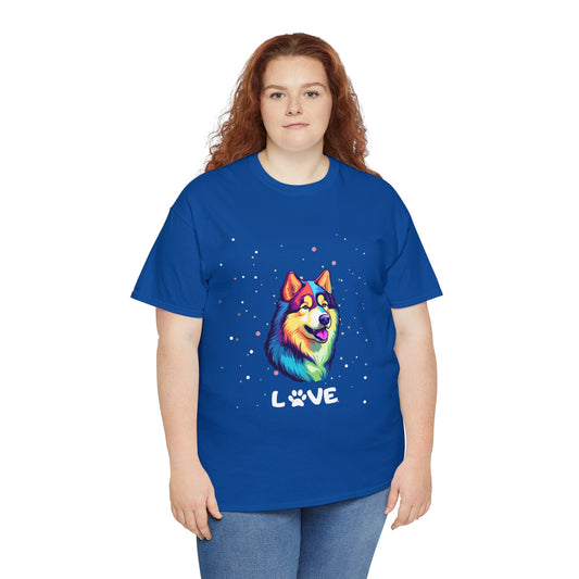 Dog T-Shirt: Alaskan Malamute Love