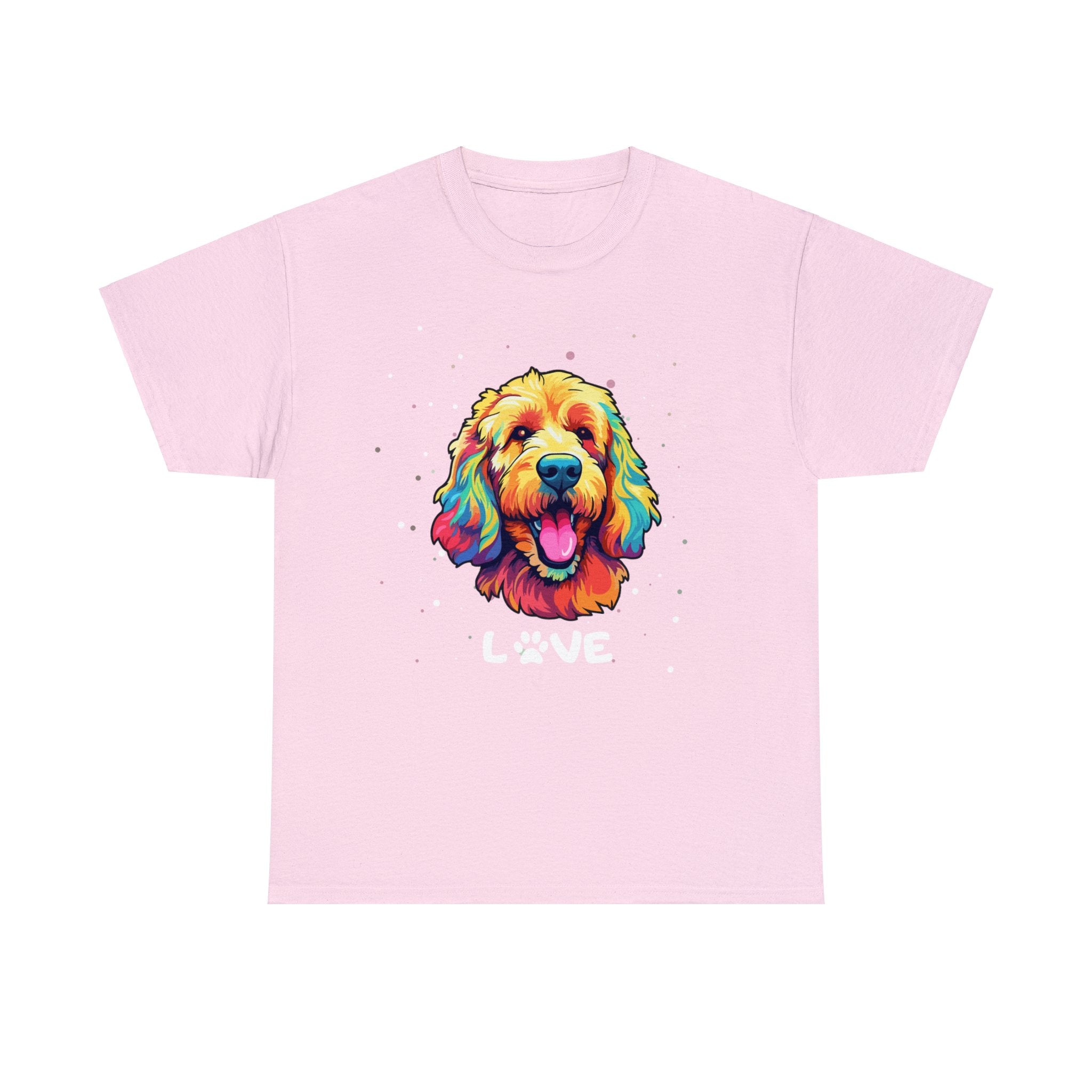 Dog T-Shirt: Goldendoodle Love #2 Dog T-Shirt: Goldendoodle Love #2