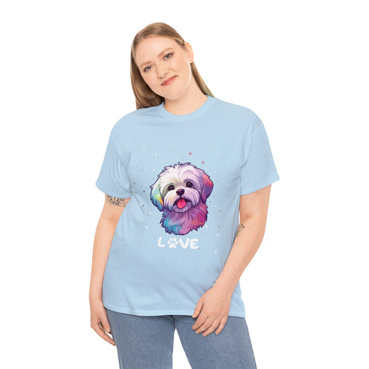 Dog T-Shirt: Maltese Love