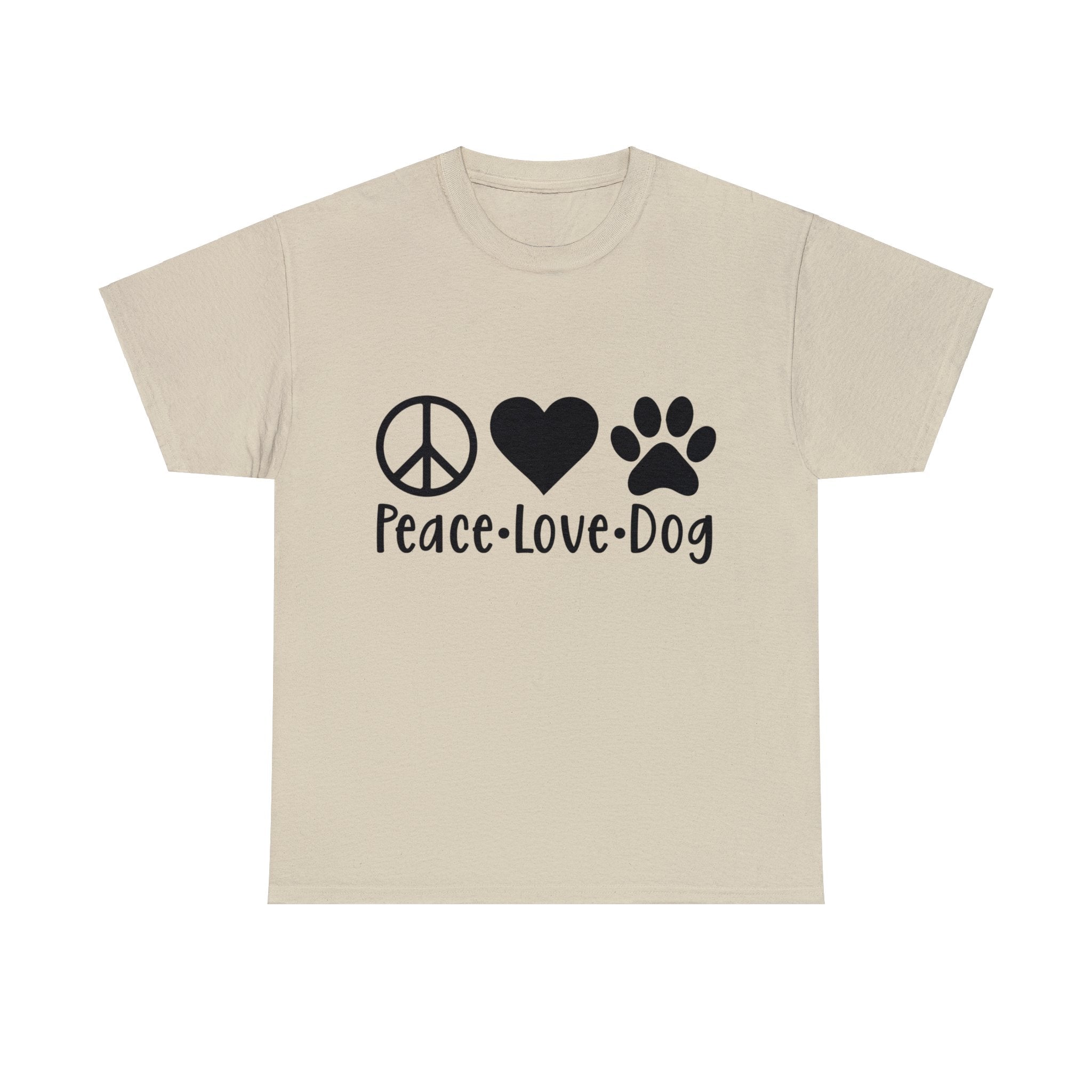 Dog T-Shirt: Peace Love Dog Dog T-Shirt: Peace Love Dog