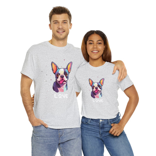 Dog T-Shirt: Boston Terrier Love