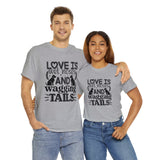 Dog T-Shirt: Love Wet Noses Wagging Tails Dog T-Shirt: Love Wet Noses Wagging Tails