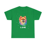 Dog T-Shirt: Pomeranian Love Dog T-Shirt: Pomeranian Love