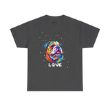 Dog T-Shirt: English Bulldog Love #3 Dog T-Shirt: English Bulldog Love #3
