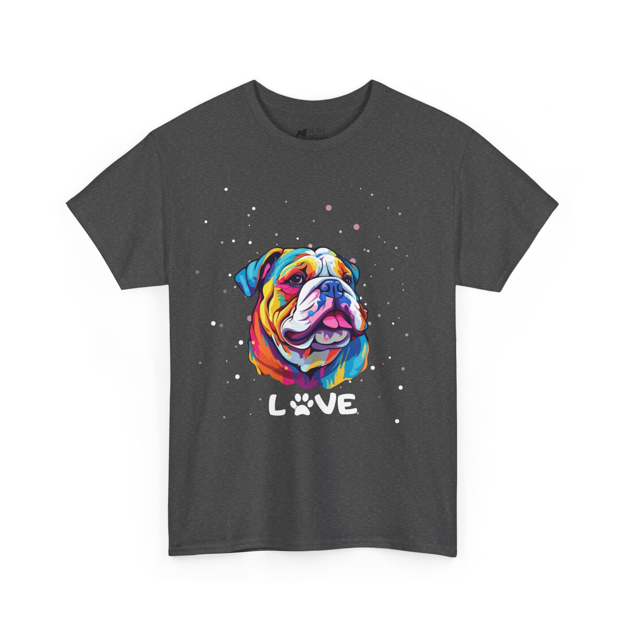Dog T-Shirt: English Bulldog Love #3 Dog T-Shirt: English Bulldog Love #3
