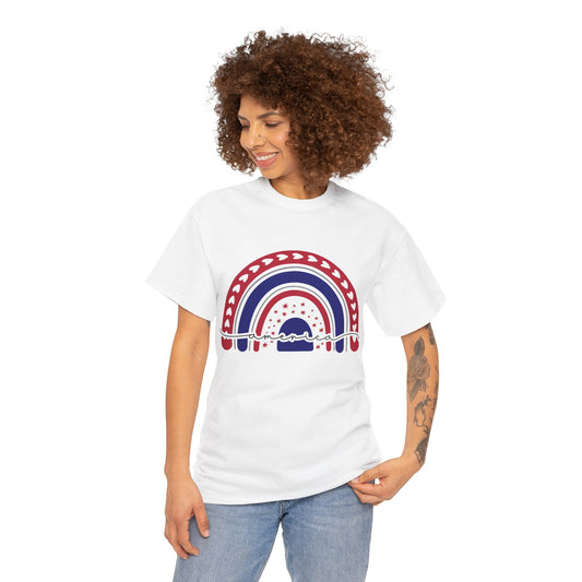 4th of July T-Shirt: America Rainbow