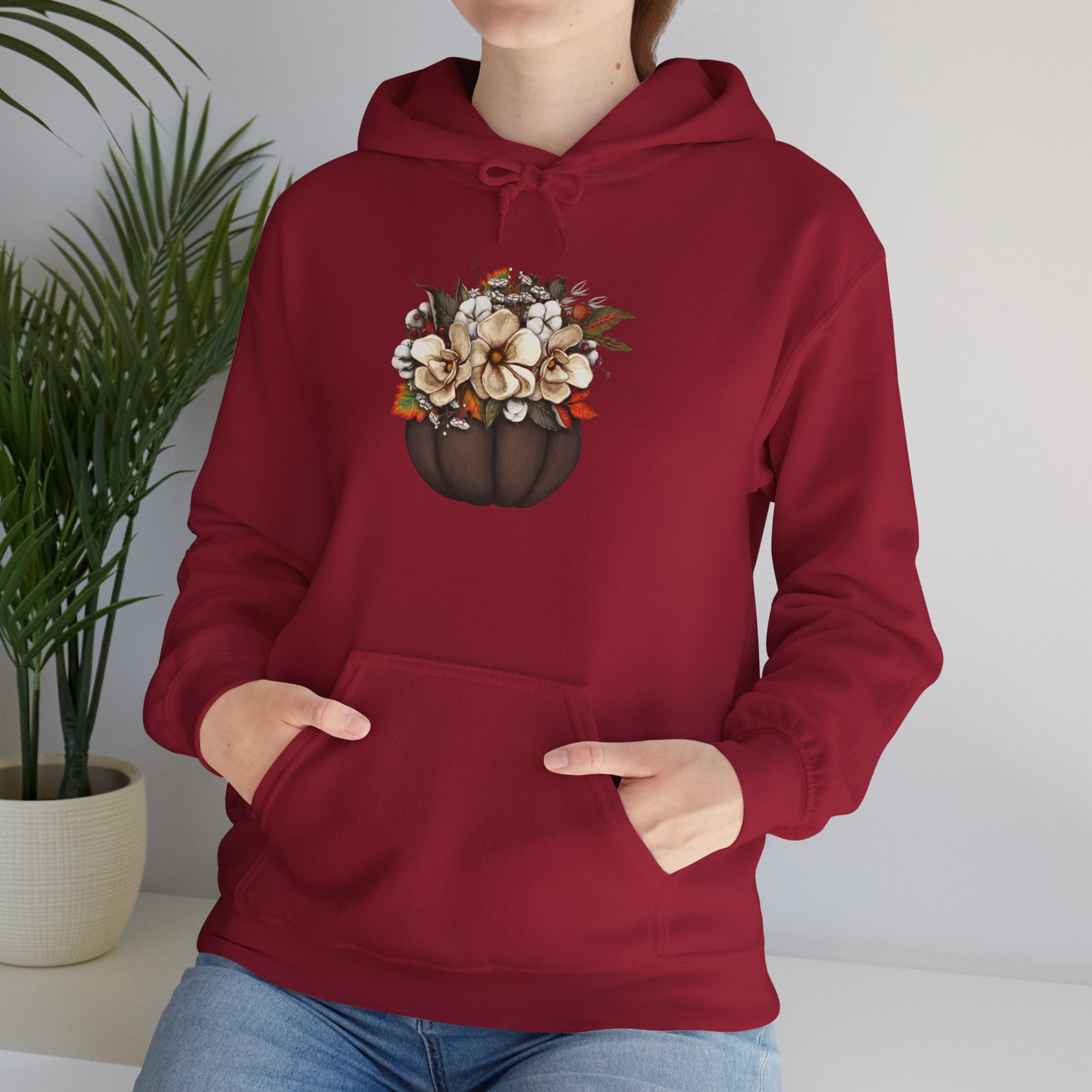 Halloween Hoodie: Fall Flower Basket Halloween Hoodie: Fall Flower Basket