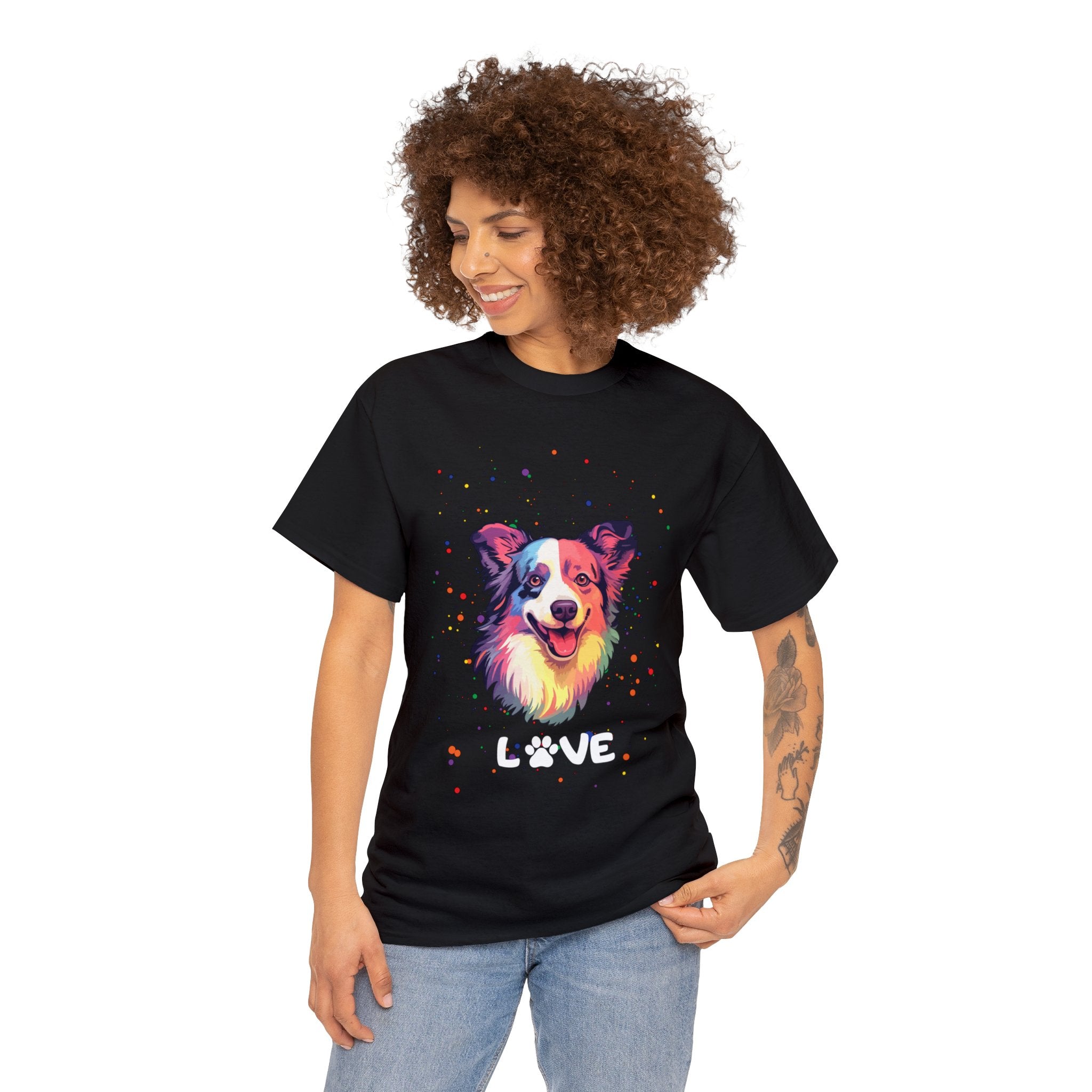 Dog T-Shirt: Border Collie Love Dog T-Shirt: Border Collie Love