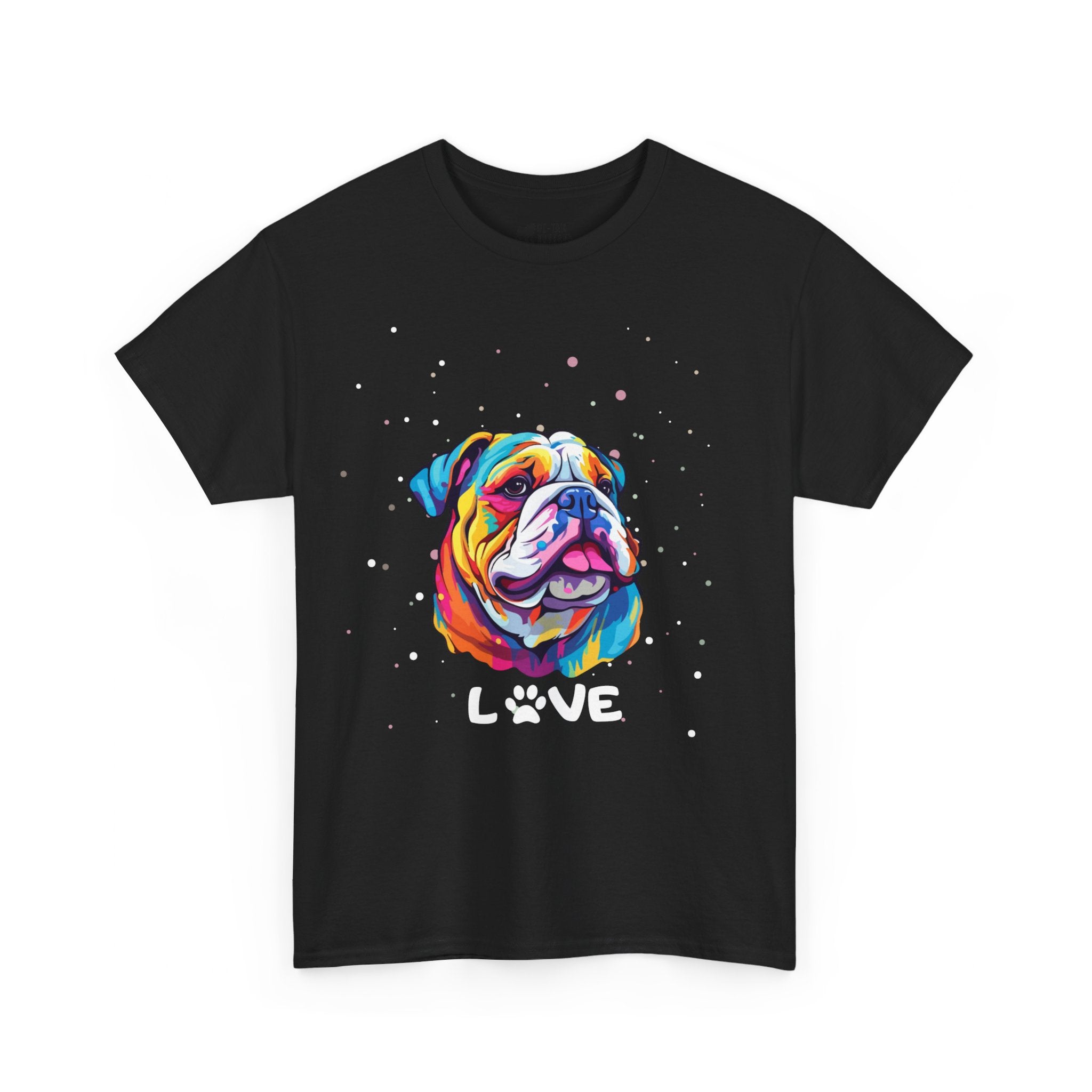 Dog T-Shirt: English Bulldog Love #3 Dog T-Shirt: English Bulldog Love #3