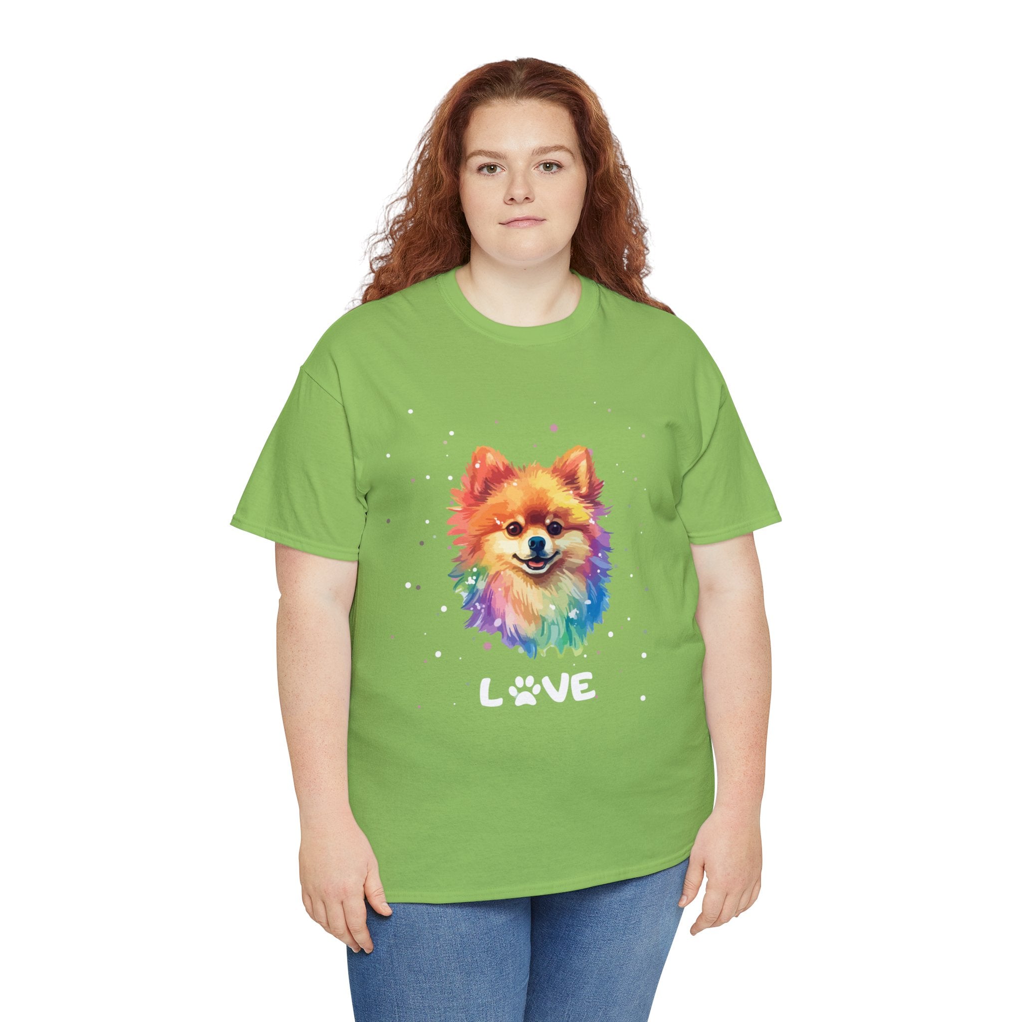 Dog T-Shirt: Pomeranian Love Dog T-Shirt: Pomeranian Love