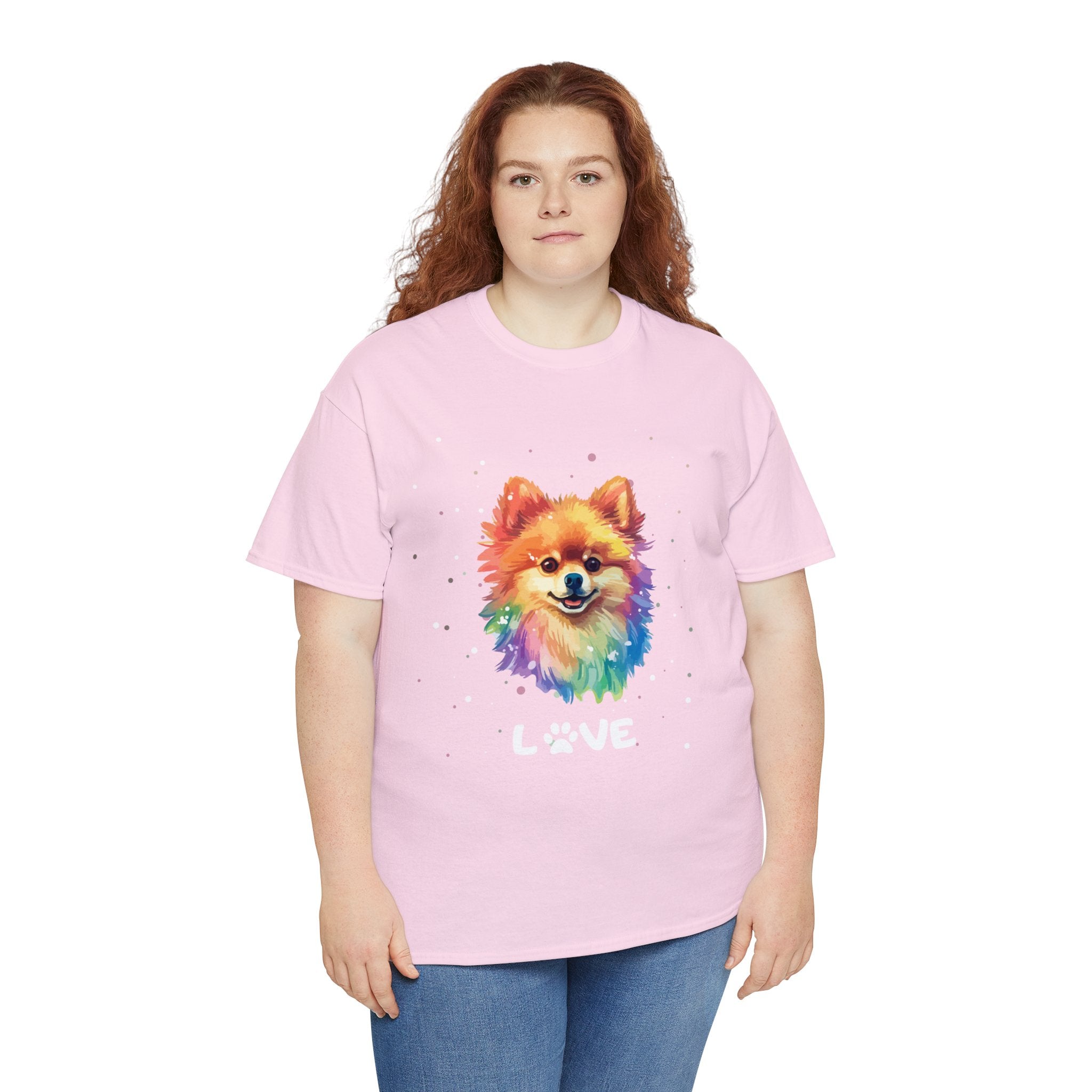 Dog T-Shirt: Pomeranian Love Dog T-Shirt: Pomeranian Love